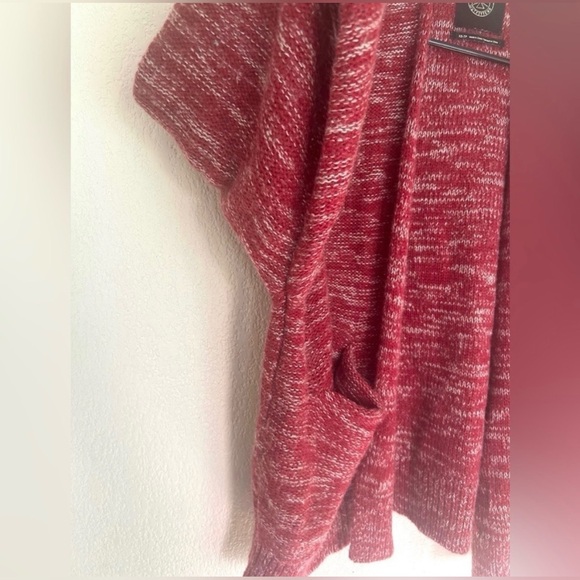 Urban Outfitters Red Marled Open Cardigan XS Cozy Knit Sweater - Picture 2 of 10